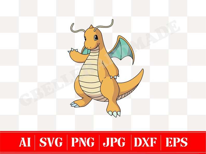 Pokemon Clip Art SVG DXF PNG PDF - Kawaii Eeveelution Illust
