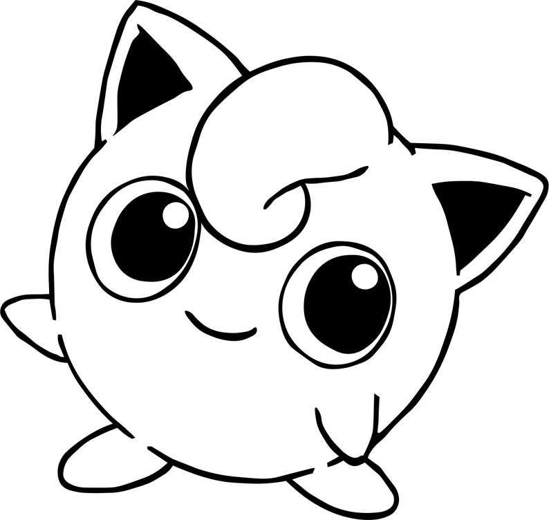 Jigglypuff Pokemon SVG PDF PNG Creativity and Fun Digital Download ...