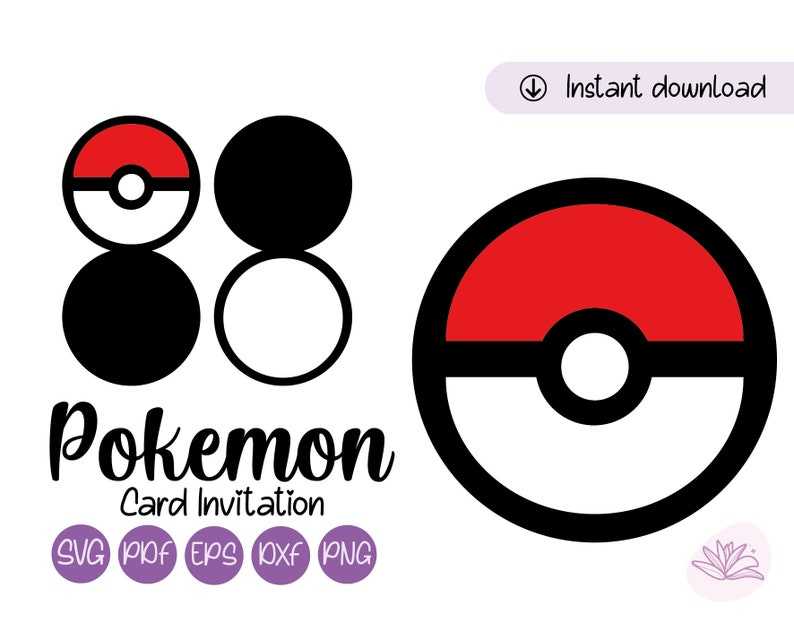 Download Pokemon Ball Logo Svg Designs For Your Craft Projects