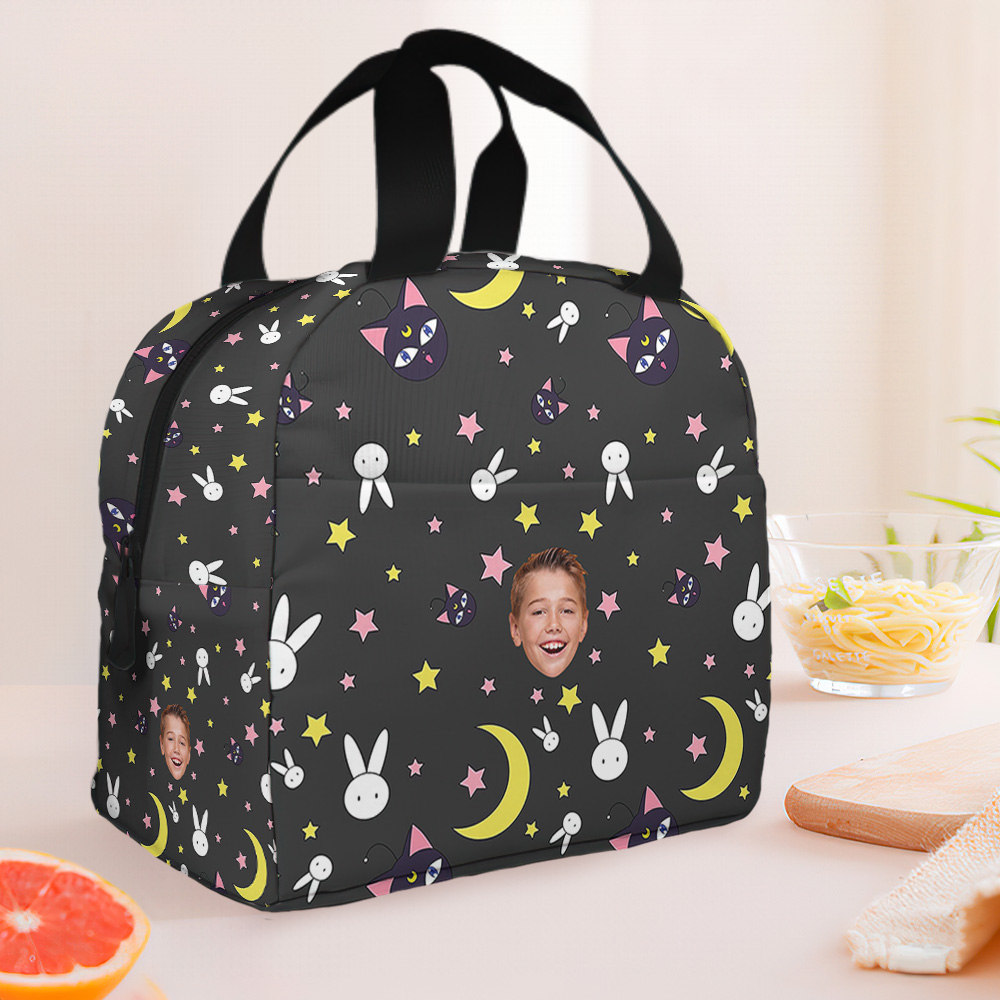 Sailor Moon Backpack with Lunch Box Cute Heat Insulated Lunchbox