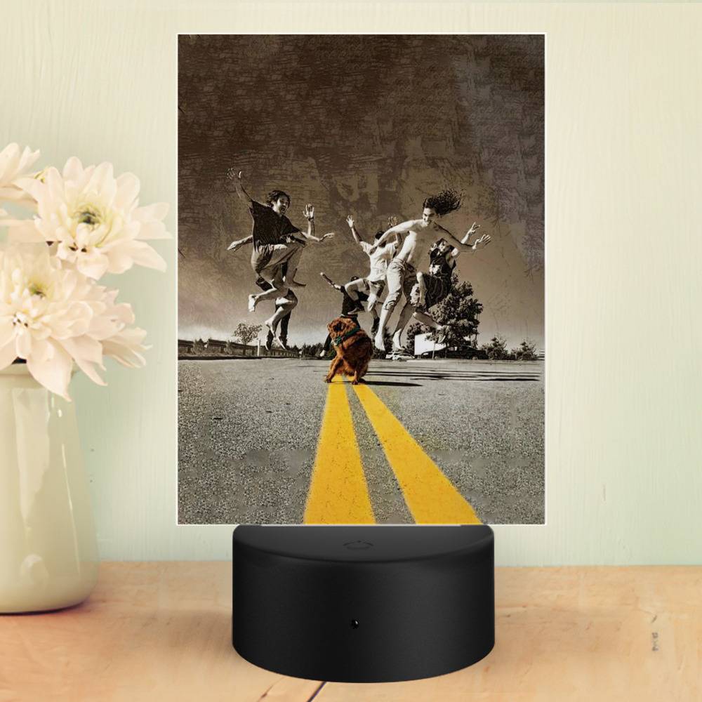 Stick Figure Band Logo Lamp Classic Celebrity Lamp with Plastic Base stickfiguremerch.store