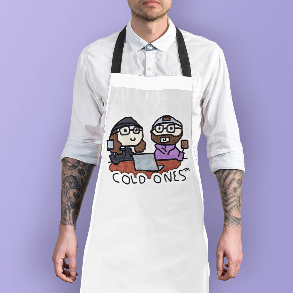 Cold Ones Apron Cold Ones Doodle Apron