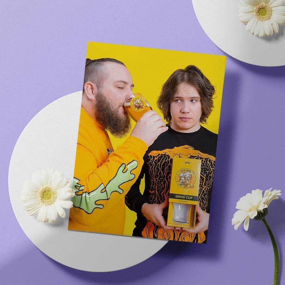 Cold Ones Greeting Card Classic Celebrity Greeting Card Chad and Max by Cold Ones Greeting Card