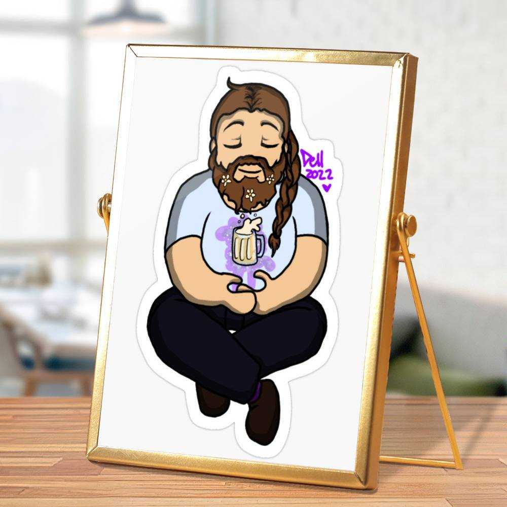 Cold Ones Plaque Classic Celebrity Plaque Magical Grog by Cold Ones Plaque with Golden Frame