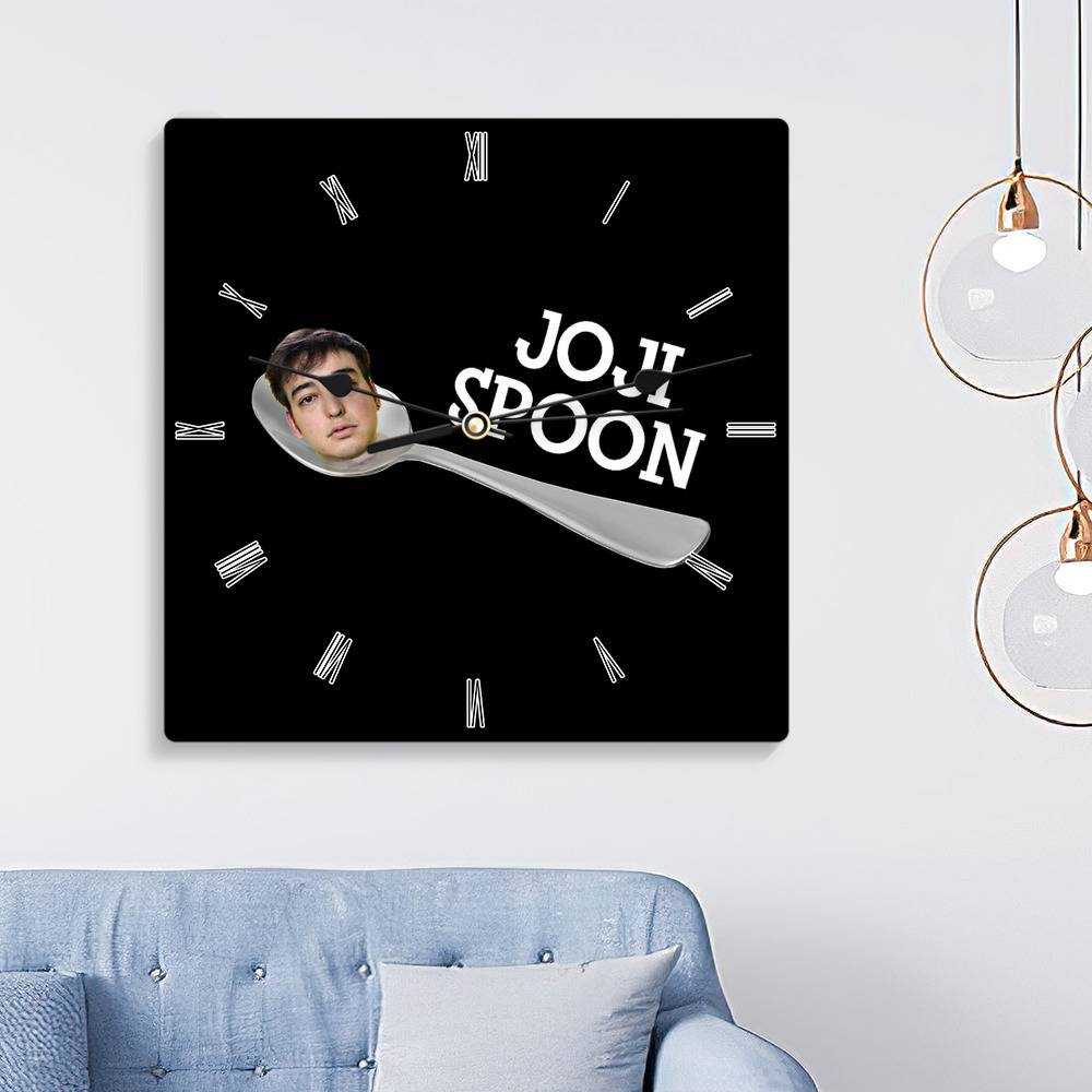 Cold Ones Square Wall Clock Home Decor Wall Clock Gifts for Cold Ones Fans Joji Spoon Wall Clock