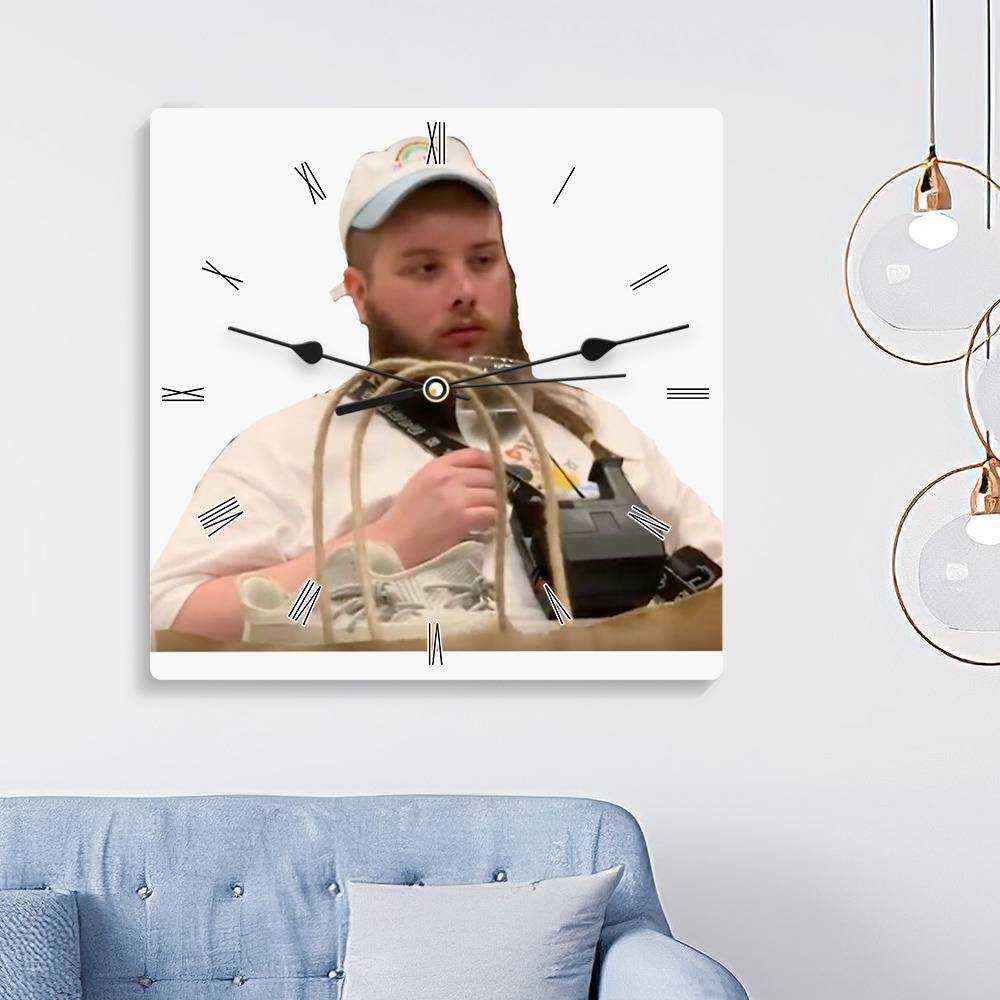 Cold Ones Square Wall Clock Home Decor Wall Clock Gifts for Cold Ones Fans Chad Needs a Nap Wall Clock