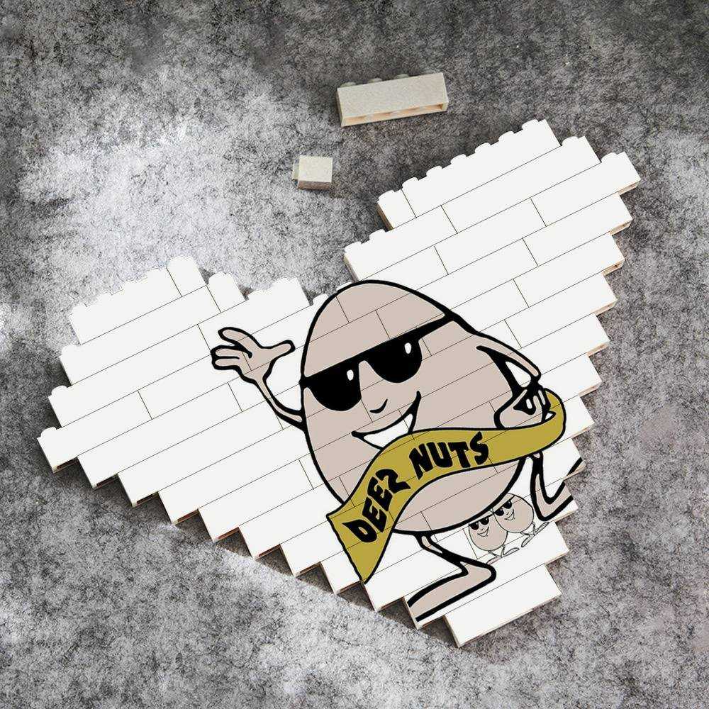 Cold Ones Merch Heart Shape Building Blocks Gift for Fans Funny Little Fella Building Blocks