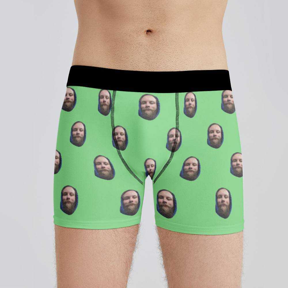 Cold Ones Boxers Custom Photo Boxers Men's Underwear Plain Green Boxers