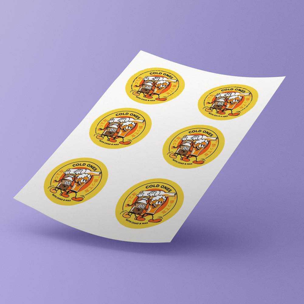 Cold Ones round stickers decorative stickers gift for fans Funny Cold Ones