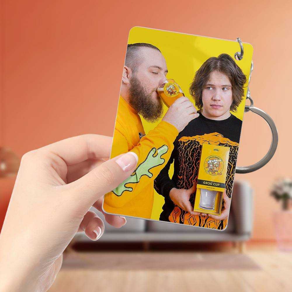 Cold Ones Keychain Classic Celebrity Keychain Chad and Max by Cold Ones Keychain