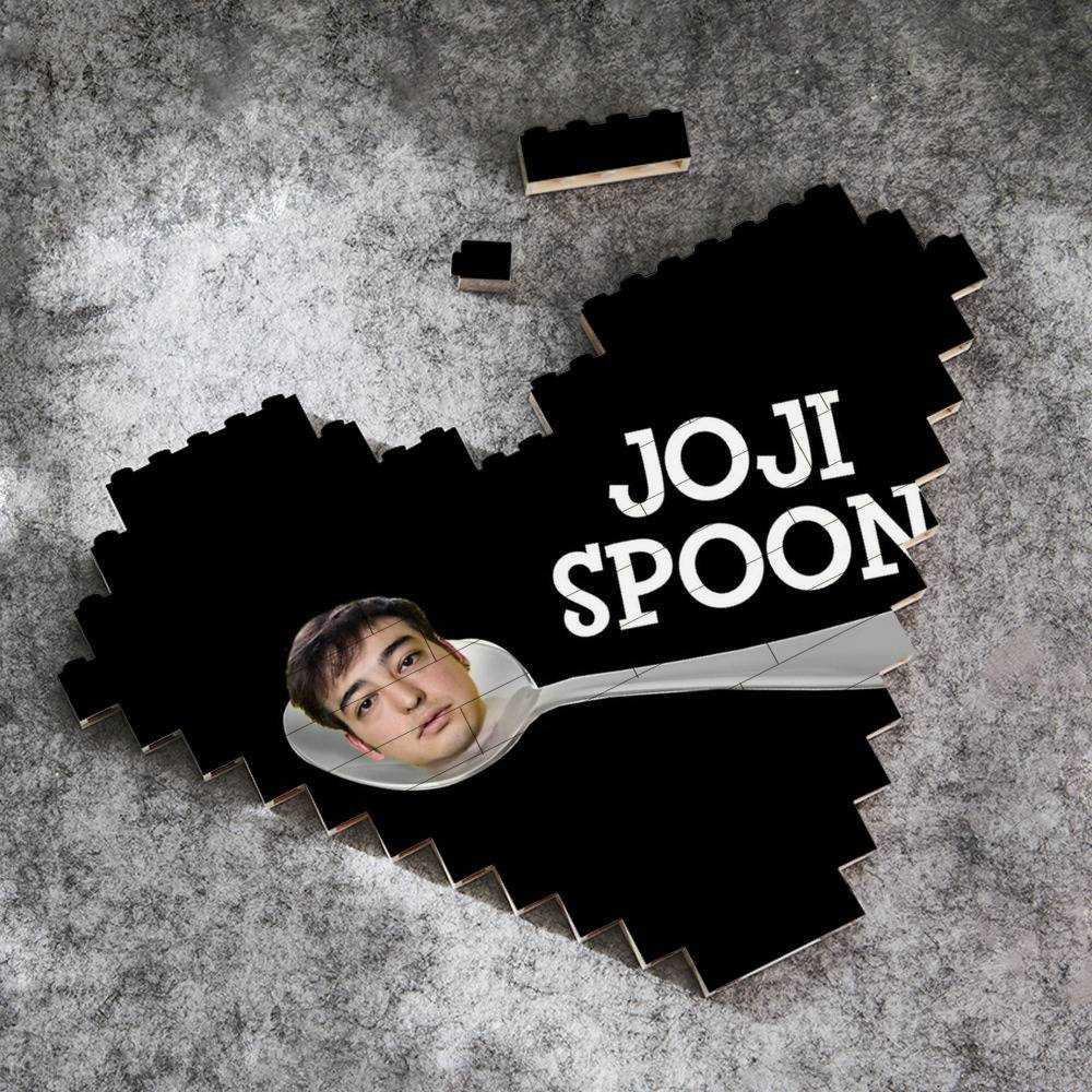 Cold Ones Merch Heart Shape Building Blocks Gift for Fans Joji Spoon Building Blocks