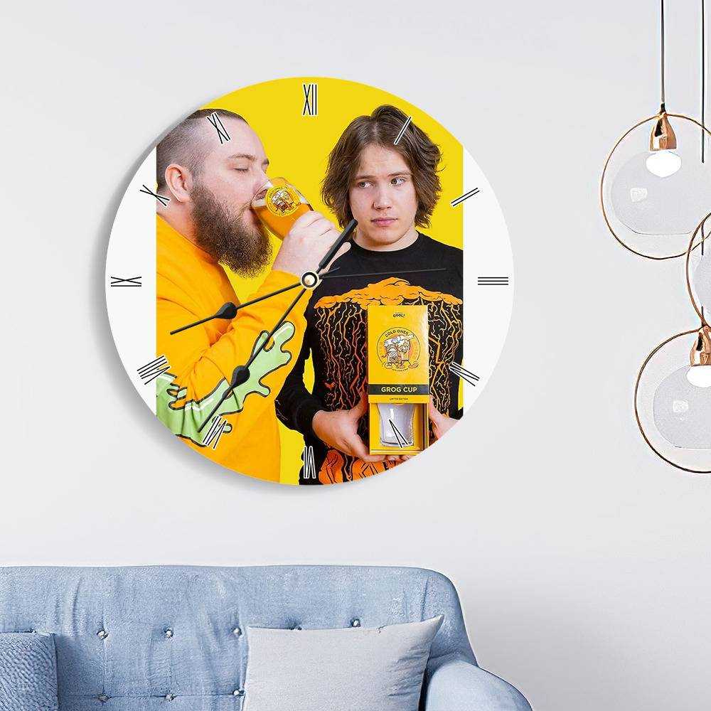Cold Ones Round Wall Clock Home Decor Wall Clock Gifts for Cold Ones Fans Chad and Max Wall Clock