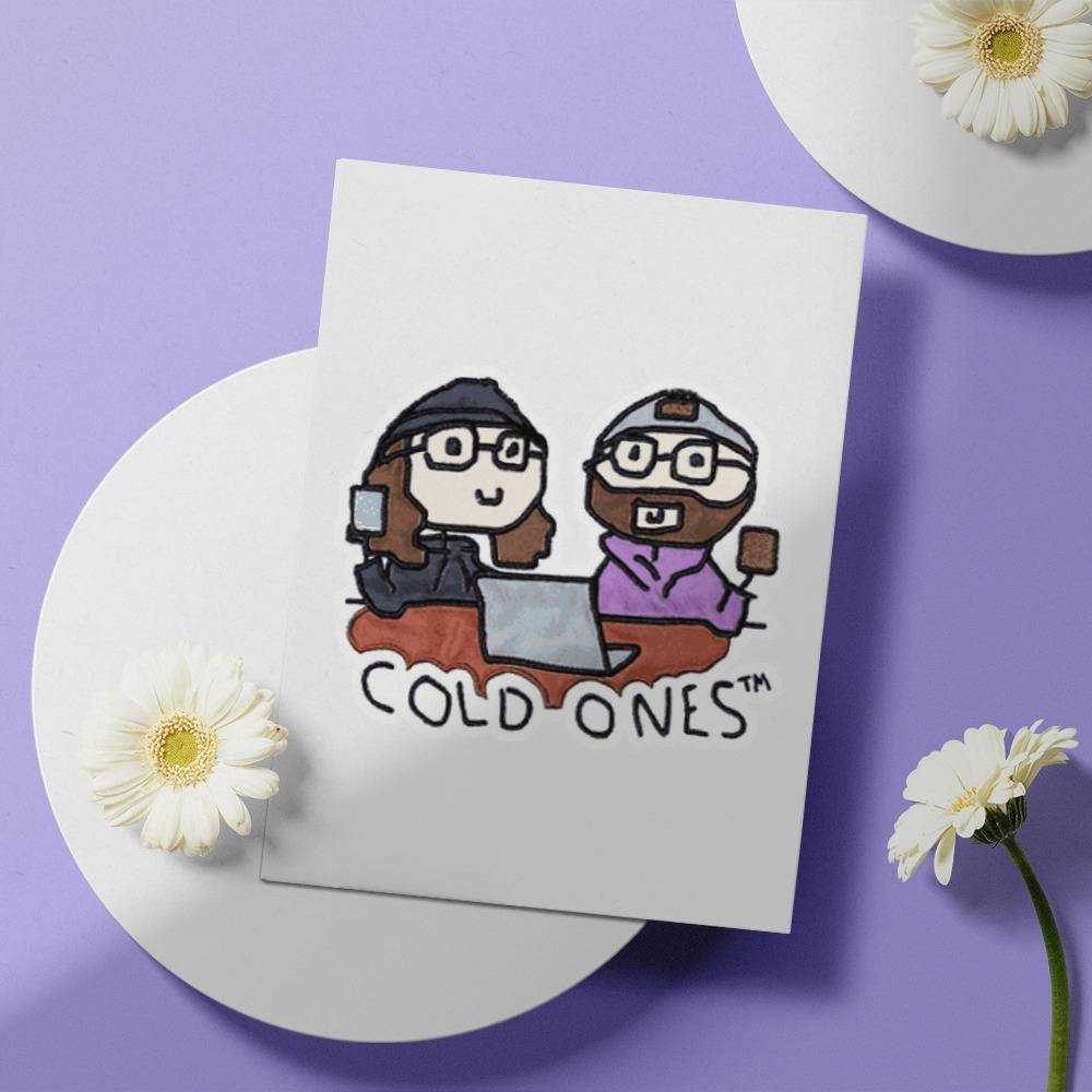 Cold Ones Greeting Card Classic Celebrity Greeting Card Cold Ones Doodle by Cold Ones Greeting Card