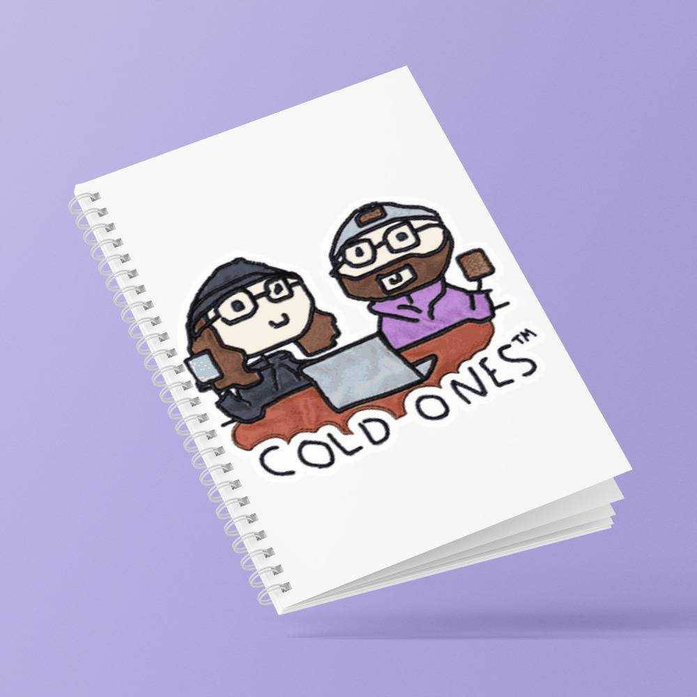 Cold Ones Spiral Bound Notebook Journal Diary Gift for Fans Cold Ones Doodle Notebook