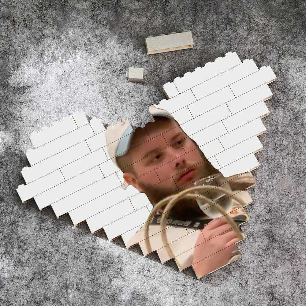 Cold Ones Merch Heart Shape Building Blocks Gift for Fans Chad Needs a Nap Building Blocks