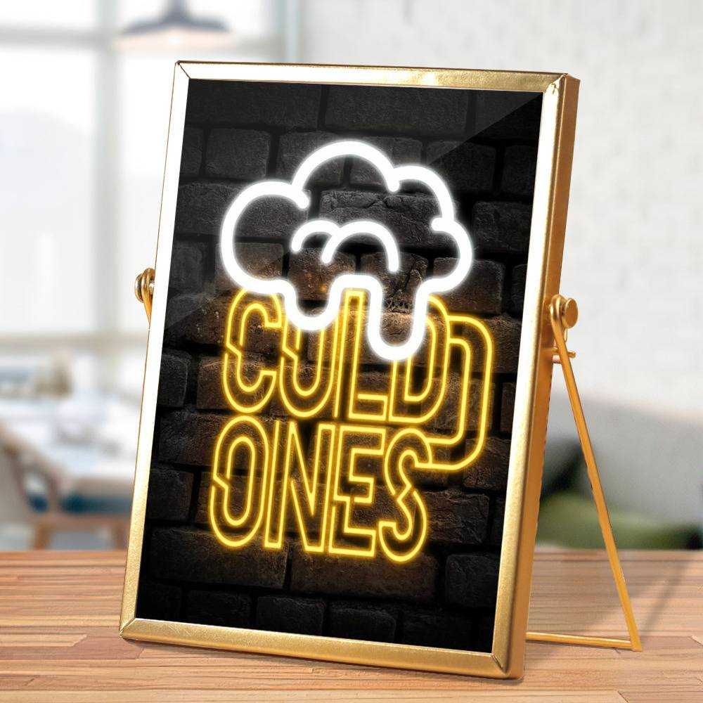 Cold Ones Plaque Classic Celebrity Plaque Cold Ones Logo by Cold Ones Plaque with Golden Frame