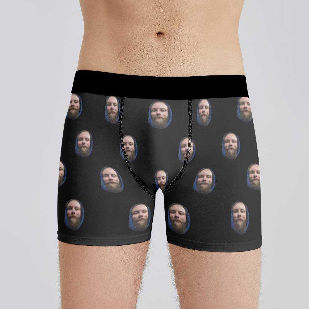 Cold Ones Boxers Custom Photo Boxers Men's Underwear Plain Black Boxers