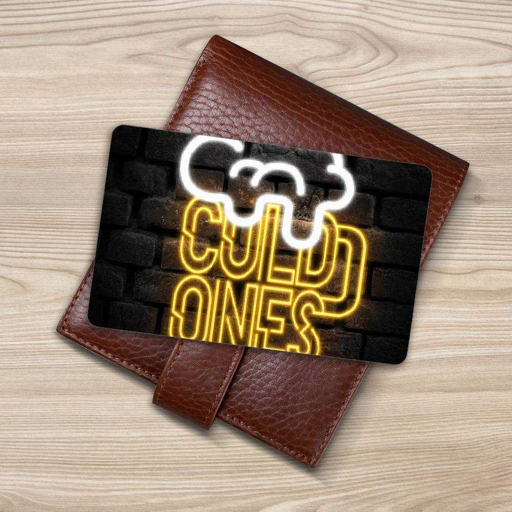 Cold Ones Wallet Insert Card Classic Celebrity Wallet Insert Card Cold Ones Logo by Cold Ones Wallet Insert Card