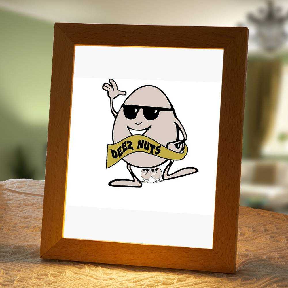 Cold Ones Lamp Classic Celebrity Night Light Funny Little Fella by Cold Ones Lamp with Wooden Frame