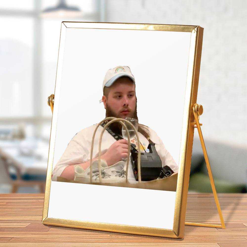 Cold Ones Plaque Classic Celebrity Plaque Chad Needs a Nap by Cold Ones Plaque with Golden Frame