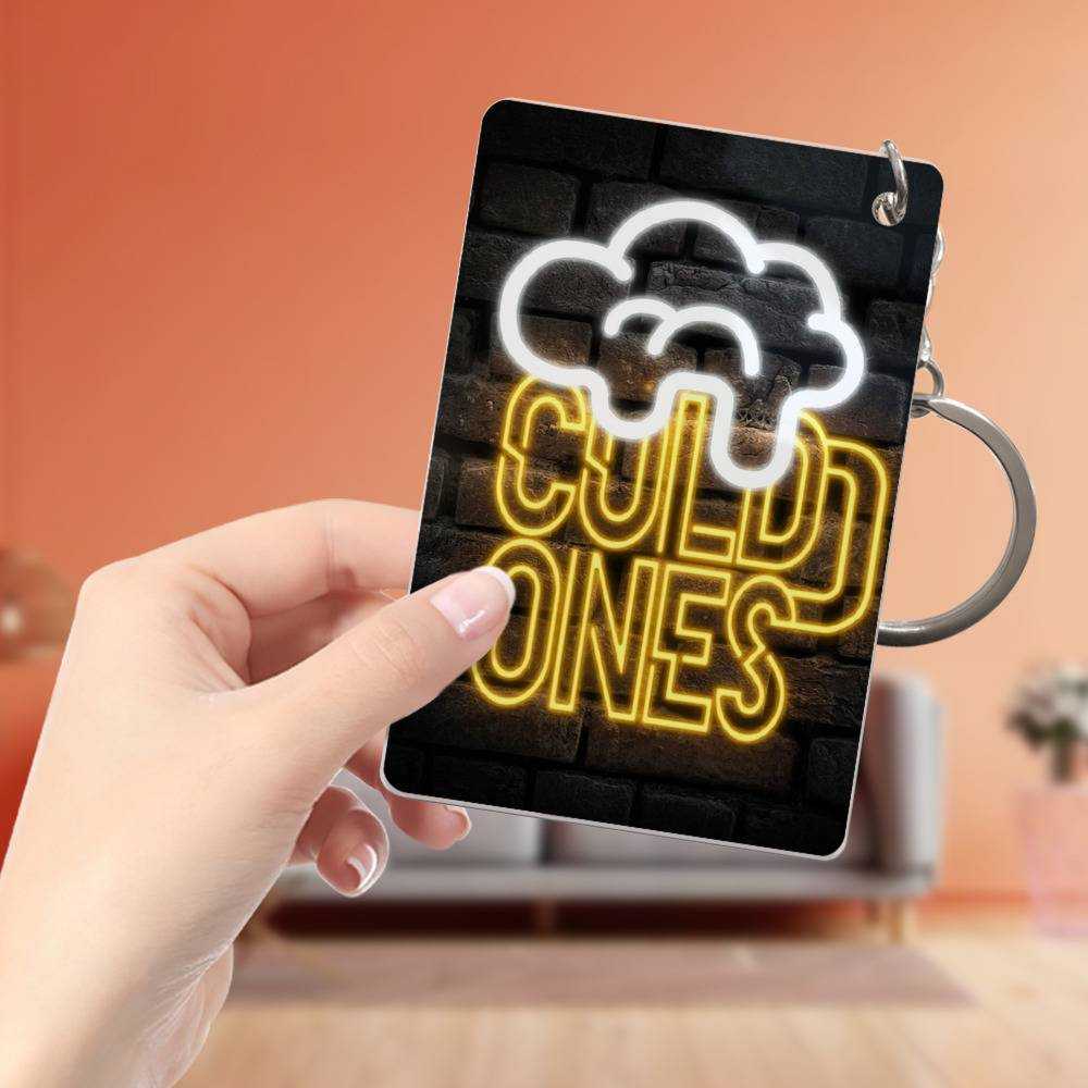 Cold Ones Keychain Classic Celebrity Keychain Cold Ones Logo by Cold Ones Keychain