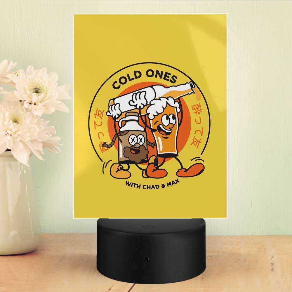 Cold Ones Lamp Classic Celebrity Night Light Funny Cold Ones by Cold Ones Lamp with Plastic Base