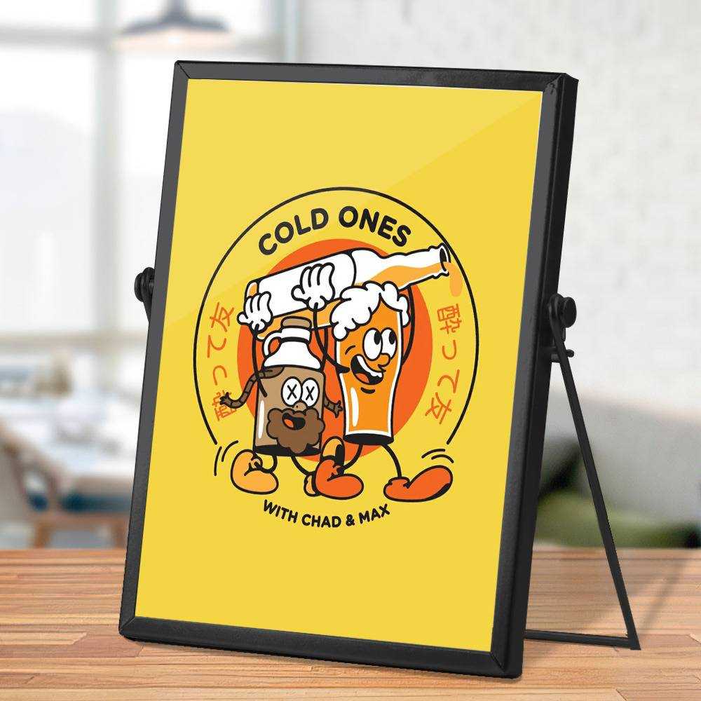 Cold Ones Plaque Classic Celebrity Plaque Funny Cold Ones by Cold Ones Plaque with Black Frame
