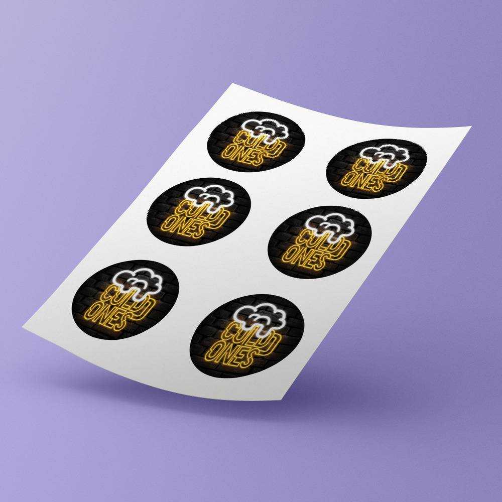 Cold Ones round stickers decorative stickers gift for fans Cold Ones Logo