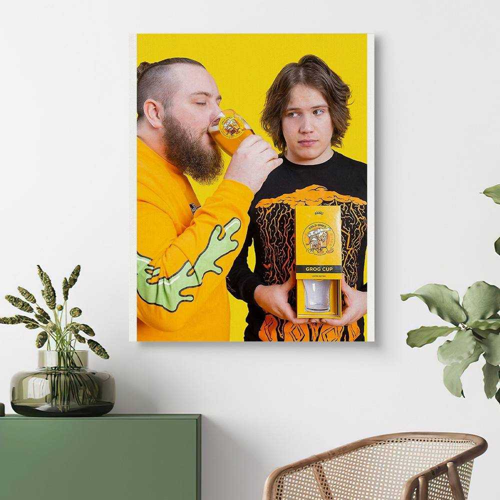Cold Ones Canvas Classic Celebrity Canvas Chad and Max by Cold Ones Canvas