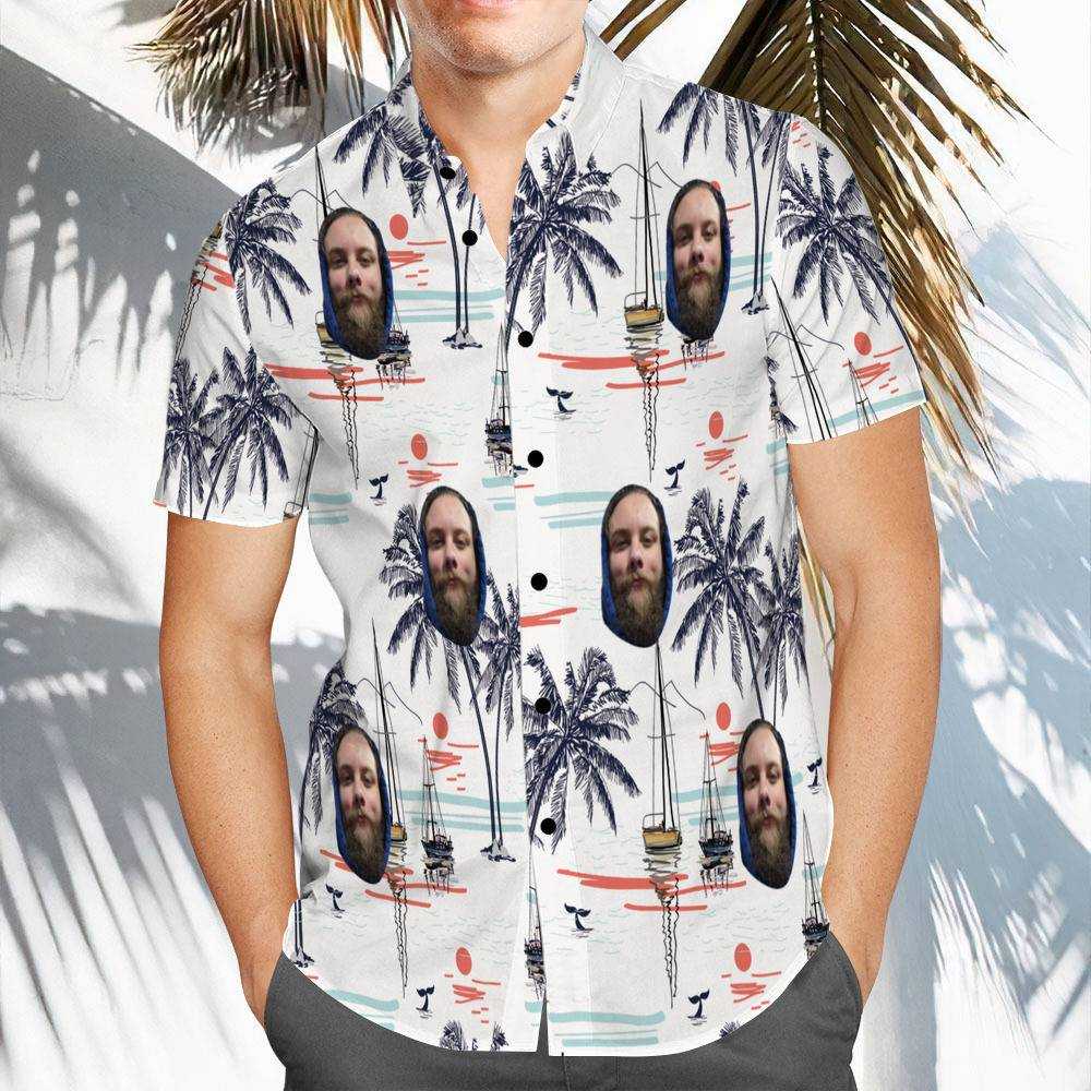 Cold Ones Hawaiian Shirt Custom Photo Hawaiian Shirt Chinoiserie Print Hawaiian Shirt