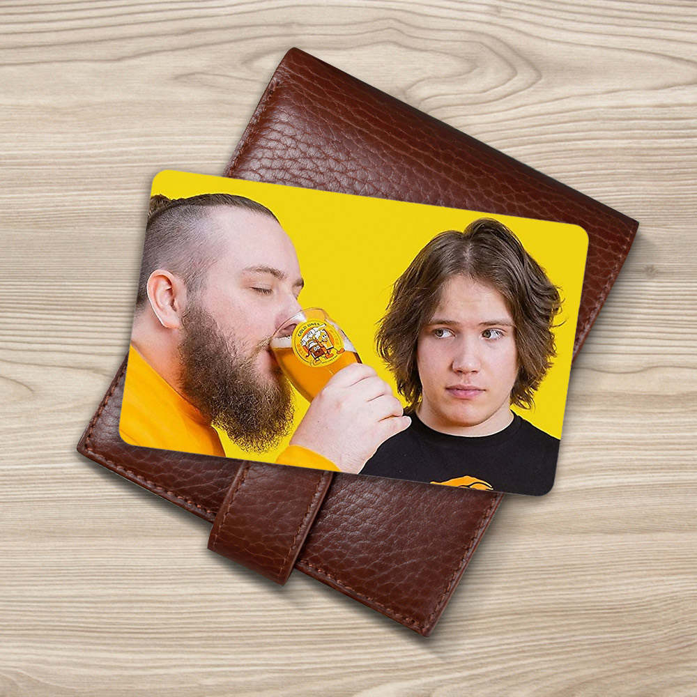 Cold Ones Wallet Insert Card Classic Celebrity Wallet Insert Card Chad and Max by Cold Ones Wallet Insert Card