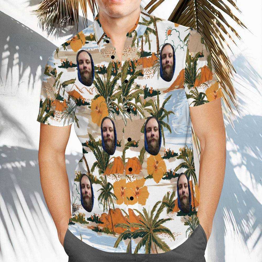 Cold Ones Hawaiian Shirt Custom Photo Hawaiian Shirt Beach Pattern Hawaiian Shirt