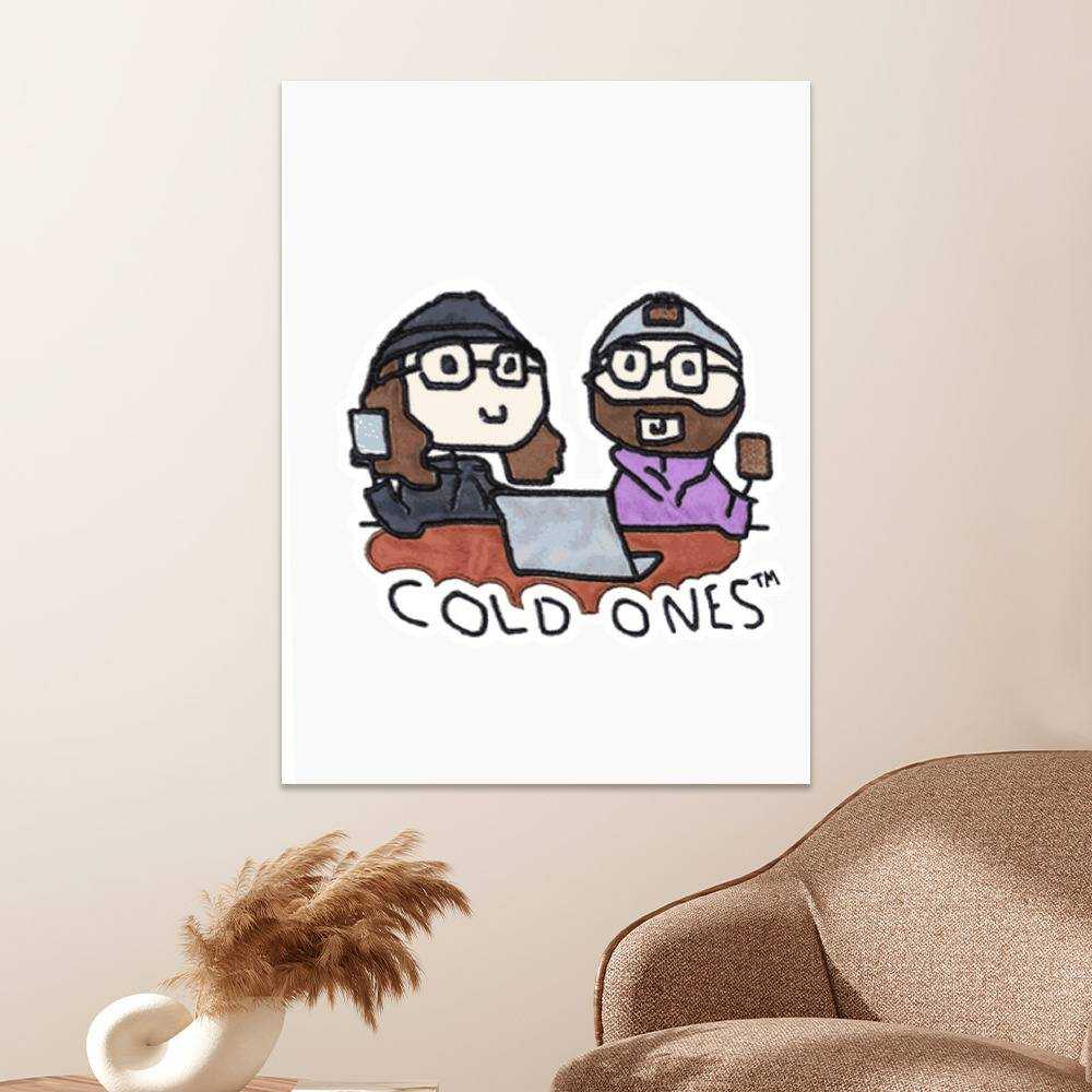 Cold Ones Merch Poster Art Wall Poster Sticky Poster Gift for Fans Cold Ones Doodle Poster