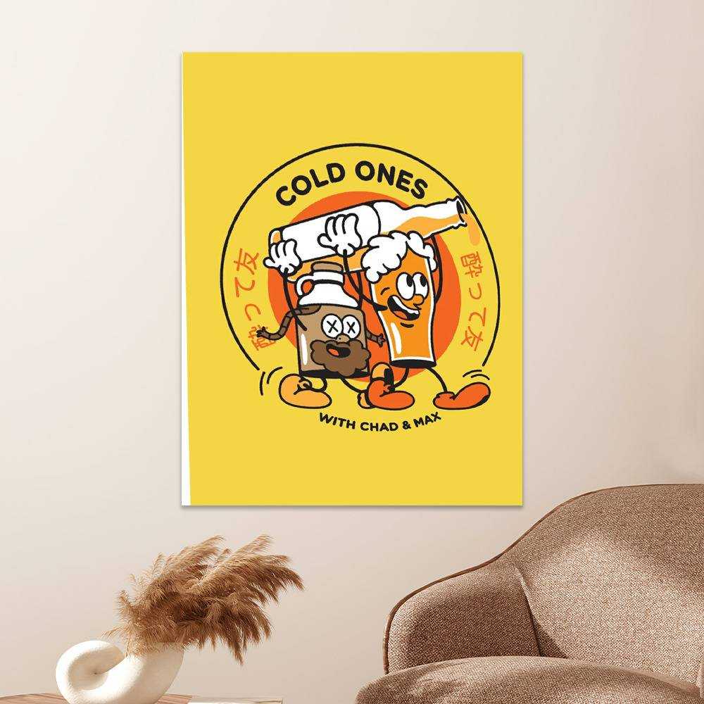 Cold Ones Merch Poster Art Wall Poster Sticky Poster Gift for Fans Funny Cold Ones Poster