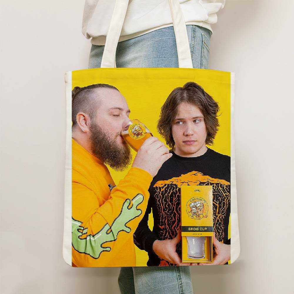 Cold Ones Totebag Classic Celebrity Totebag Chad and Max Totebag