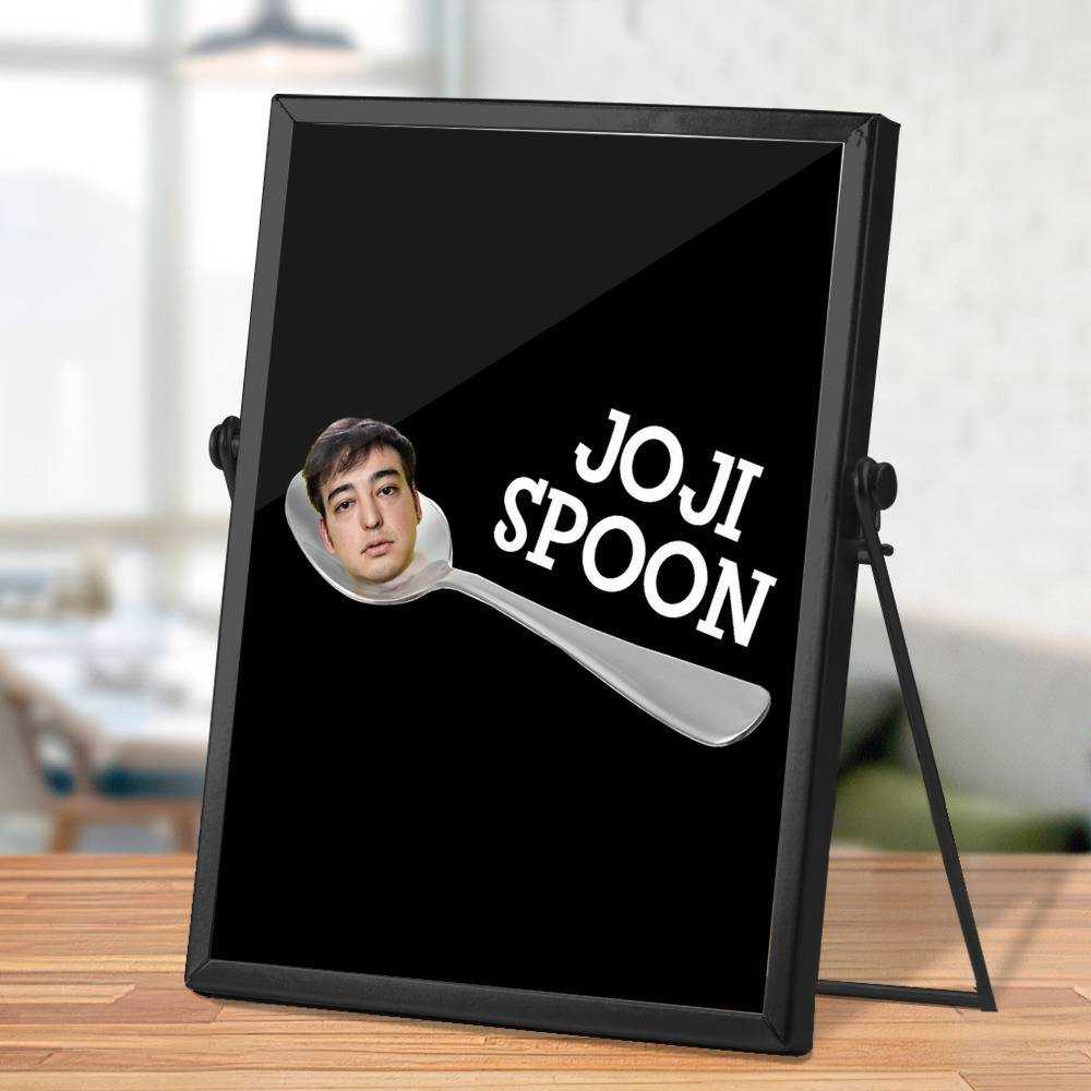 Cold Ones Plaque Classic Celebrity Plaque Joji Spoon by Cold Ones Plaque with Black Frame