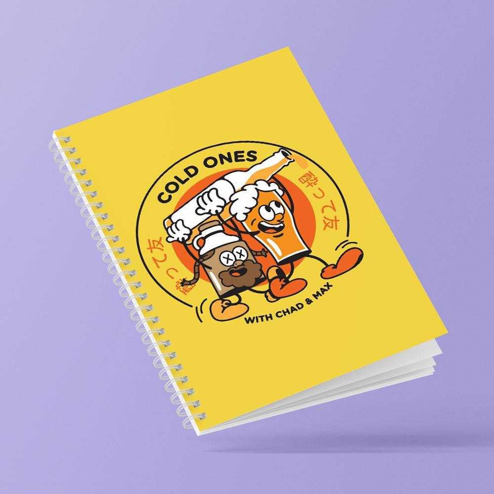 Cold Ones Spiral Bound Notebook Journal Diary Gift for Fans Funny Cold Ones Notebook