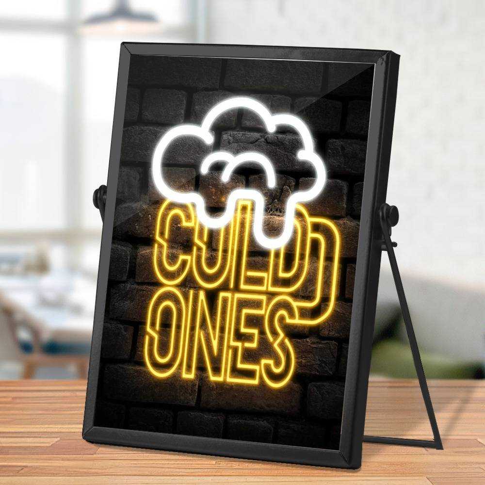 Cold Ones Plaque Classic Celebrity Plaque Cold Ones Logo by Cold Ones Plaque with Black Frame