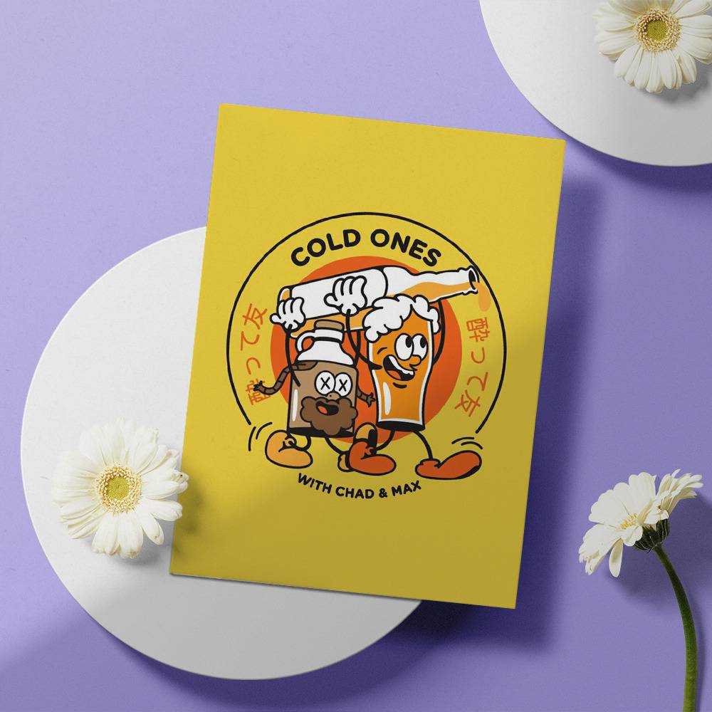 Cold Ones Greeting Card Classic Celebrity Greeting Card Funny Cold Ones by Cold Ones Greeting Card