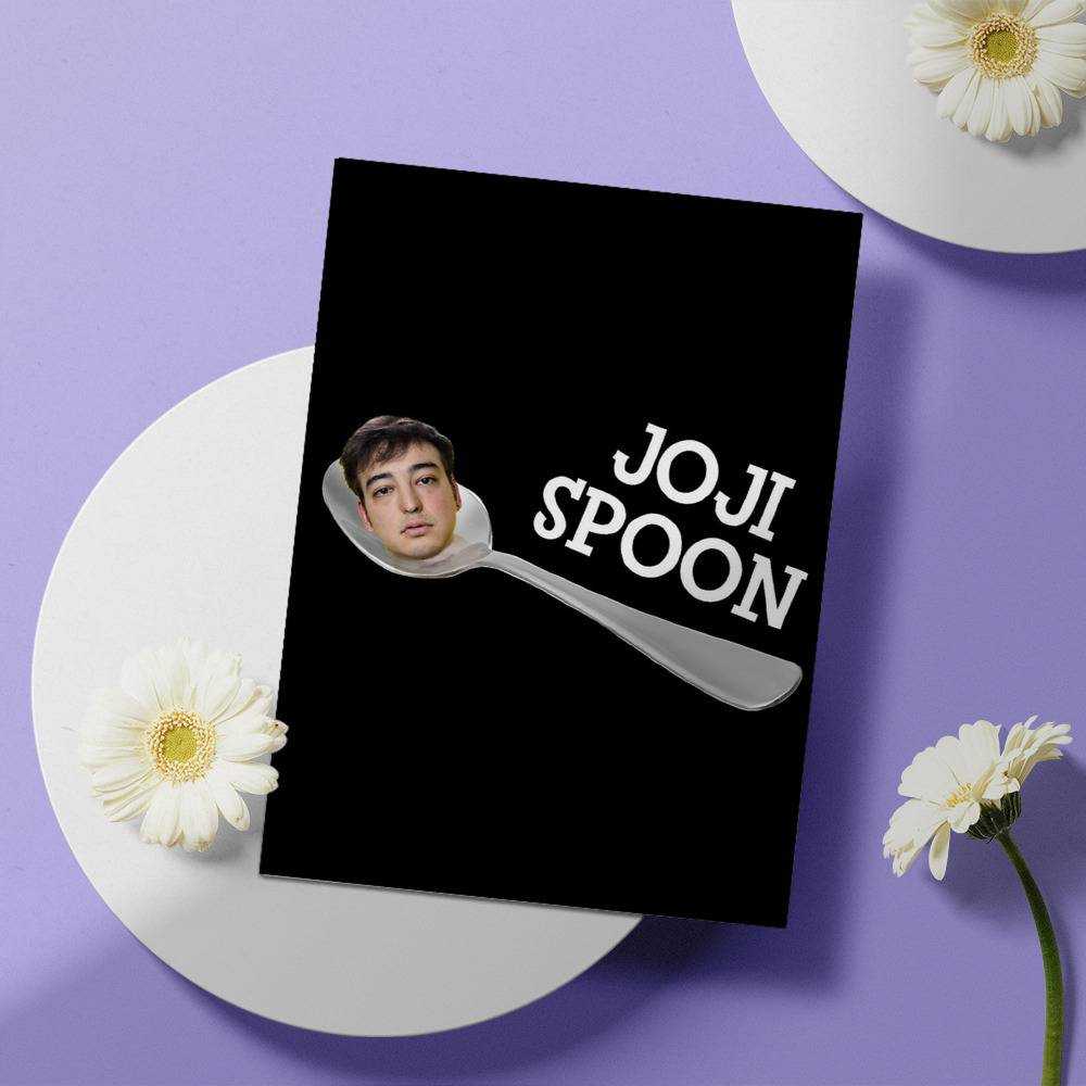 Cold Ones Greeting Card Classic Celebrity Greeting Card Joji Spoon by Cold Ones Greeting Card