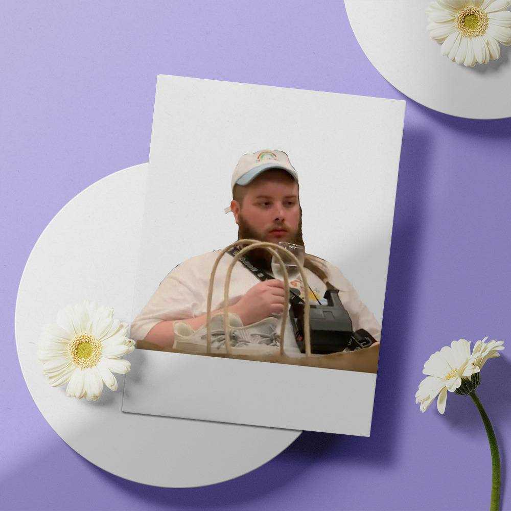Cold Ones Greeting Card Classic Celebrity Greeting Card Chad Needs a Nap by Cold Ones Greeting Card