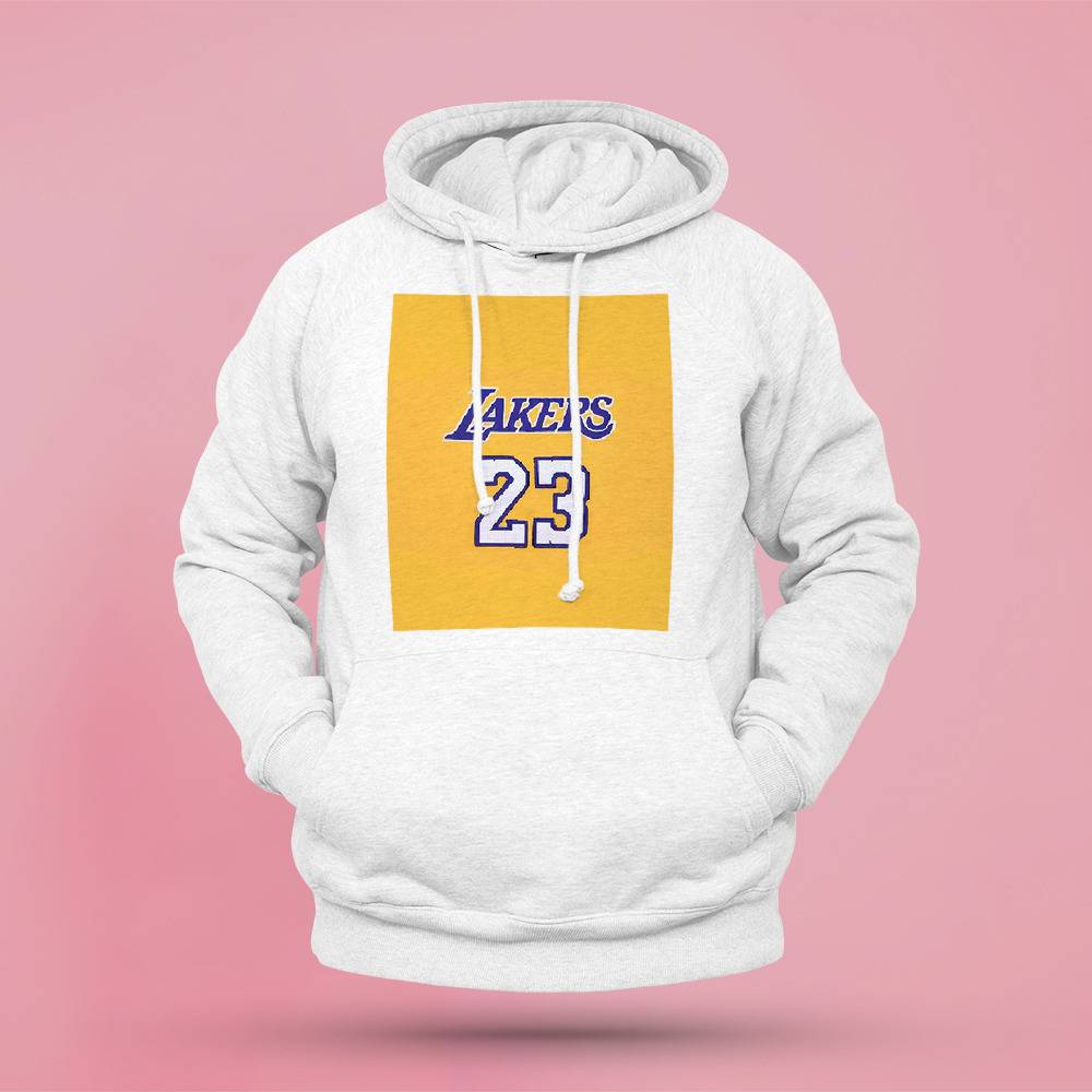 White lakers hoodie sale