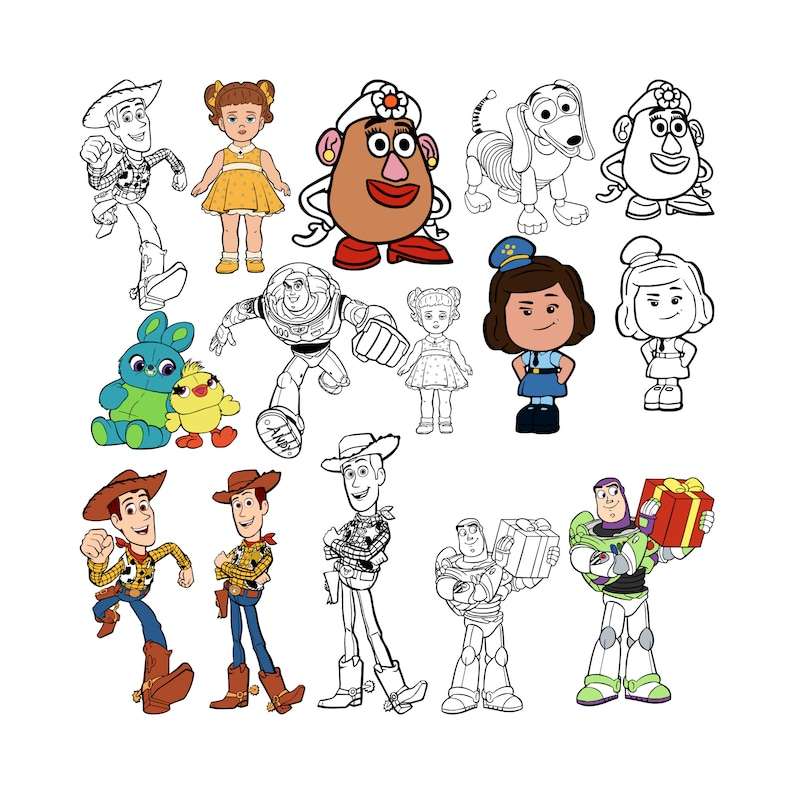 Toy Story Characters SVG Creativity and Fun Digital Download