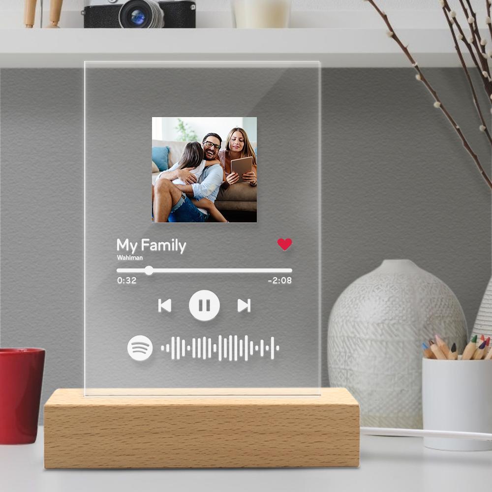 Targa in acrilico personale con codice Spotify - Italy