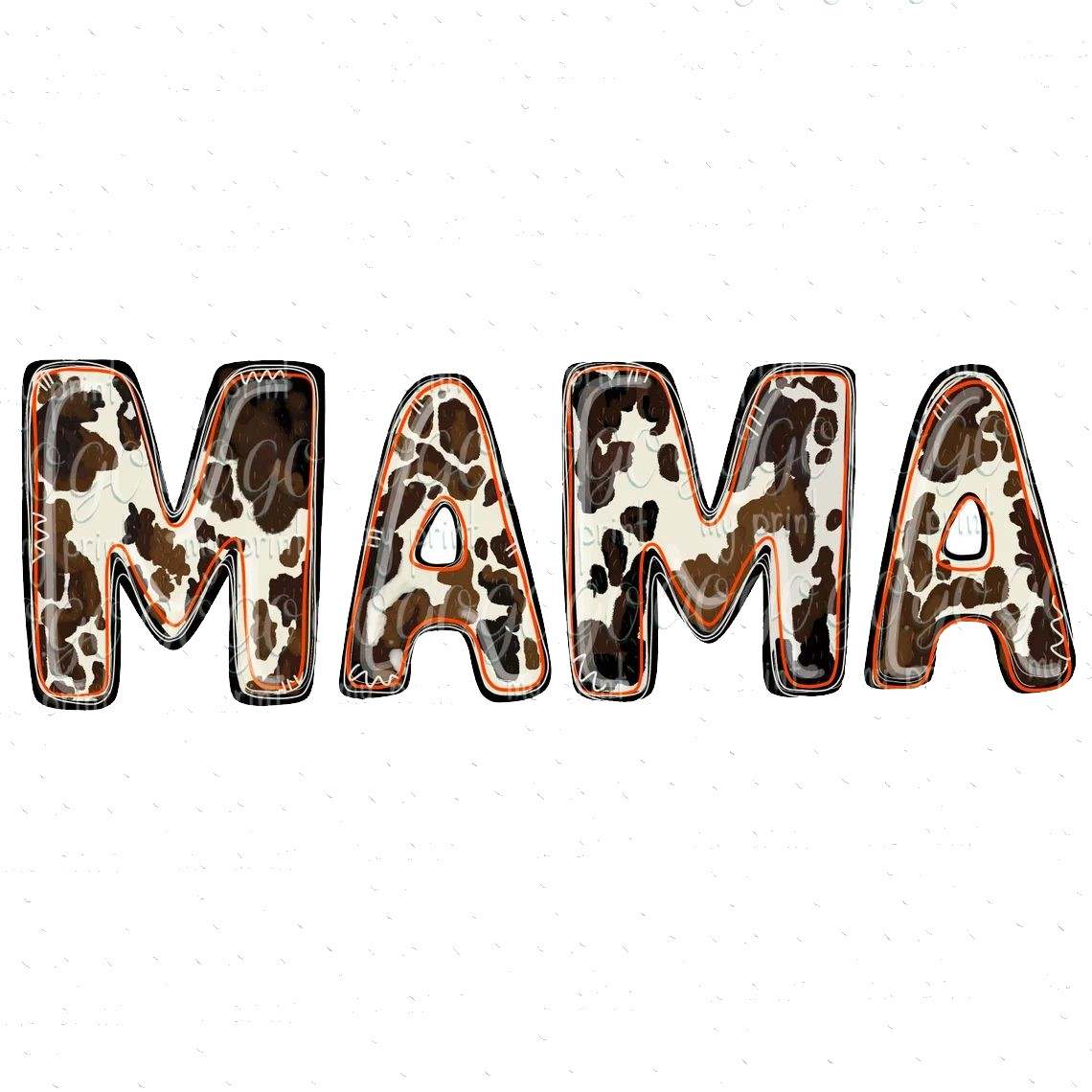 Mama Cow Print Svg, Mothers Day Designs Cowhide png#1
