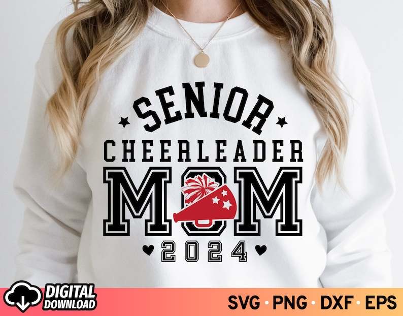 Cheerleader Mom Svg, Senior Cheer Mom Svg 2024 | cheerleadersvg.com