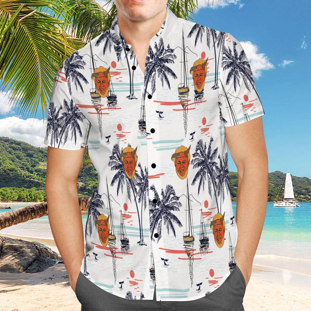 Last Podcast On The Left Hawaiian Shirt Custom Photo Hawaiian Shirt Chinoiserie Print Hawaiian Shirt