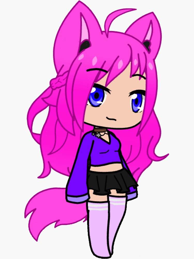 Cute Gacha Club Outfits Sticker, Gacha Club Fox Sticker #2