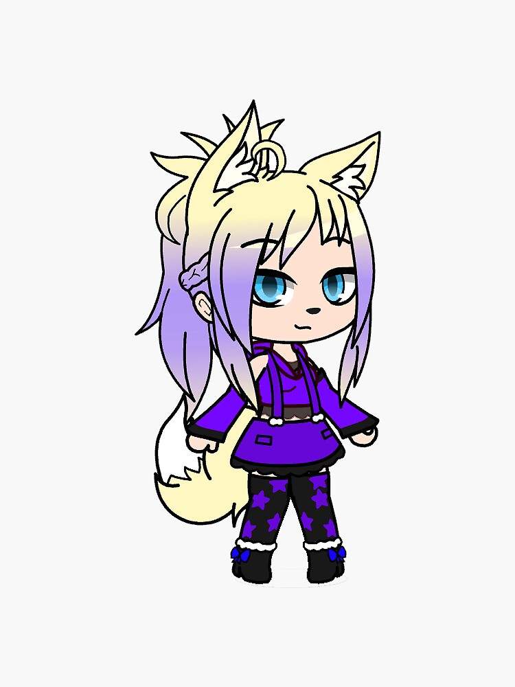 Cute Gacha Club Outfits Sticker, Gacha Club Skylar Sticker #2