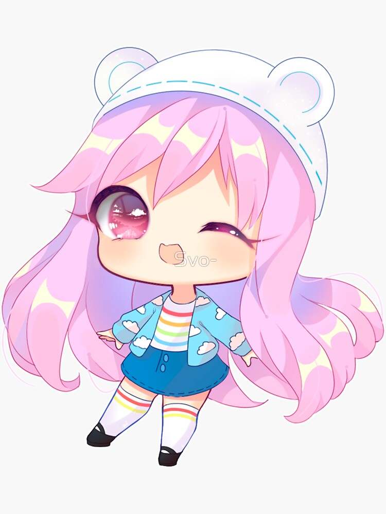 Cute Gacha Club Outfits Sticker, Gacha Life and Gatcha Club Outfits Sticker